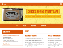 Tablet Screenshot of chucksspringstreetcafe.com